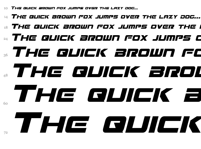 Mission GT-R font waterfall